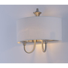 Maxim Bongo 2-Light 14" Wide Satin Nickel Wall Sconce 10012WLSN